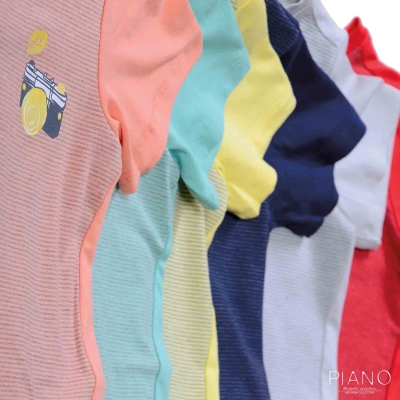 تیشرت برش دار راه راه