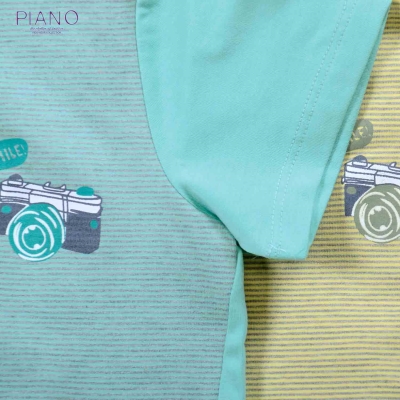 تیشرت برش دار راه راه