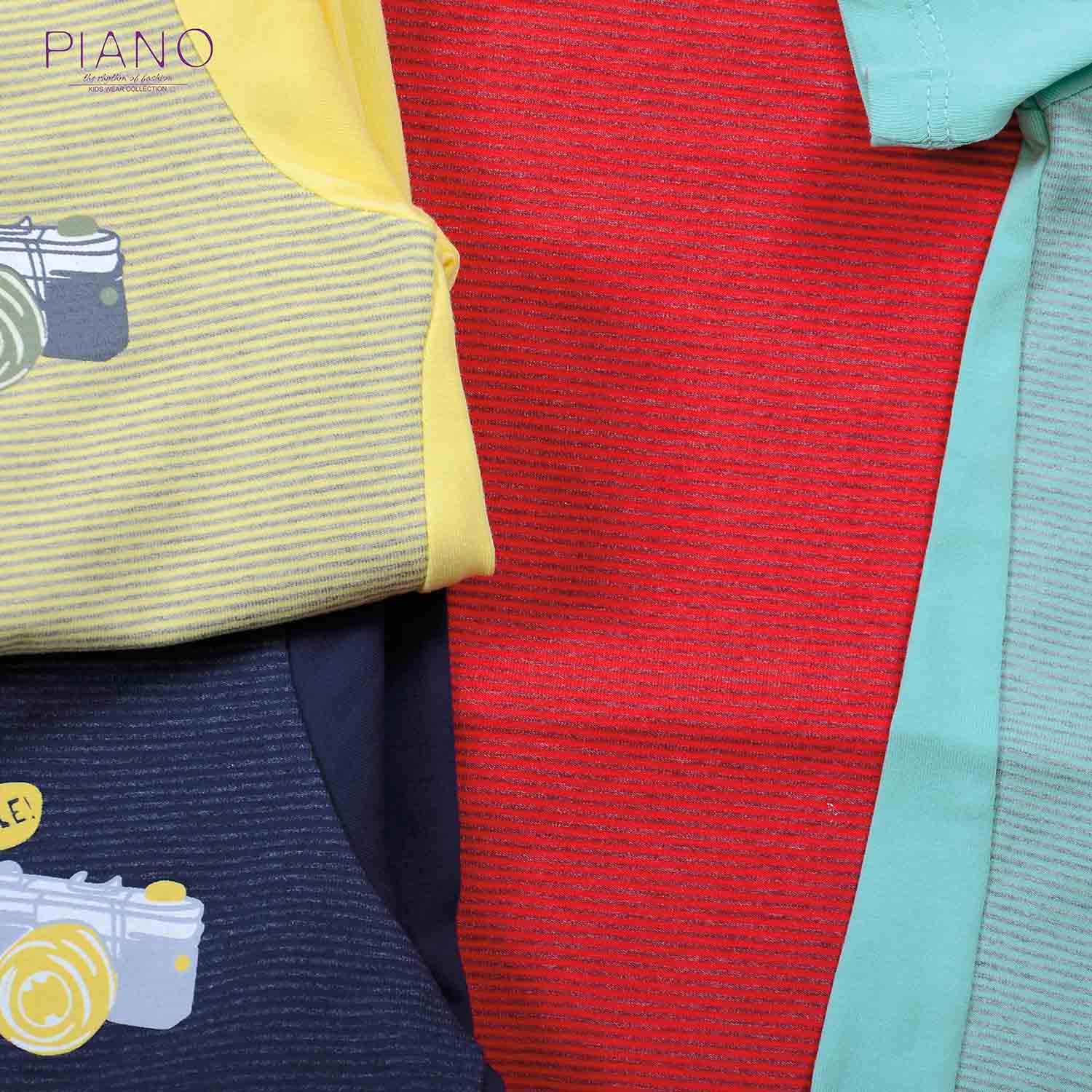 تیشرت برش دار راه راه