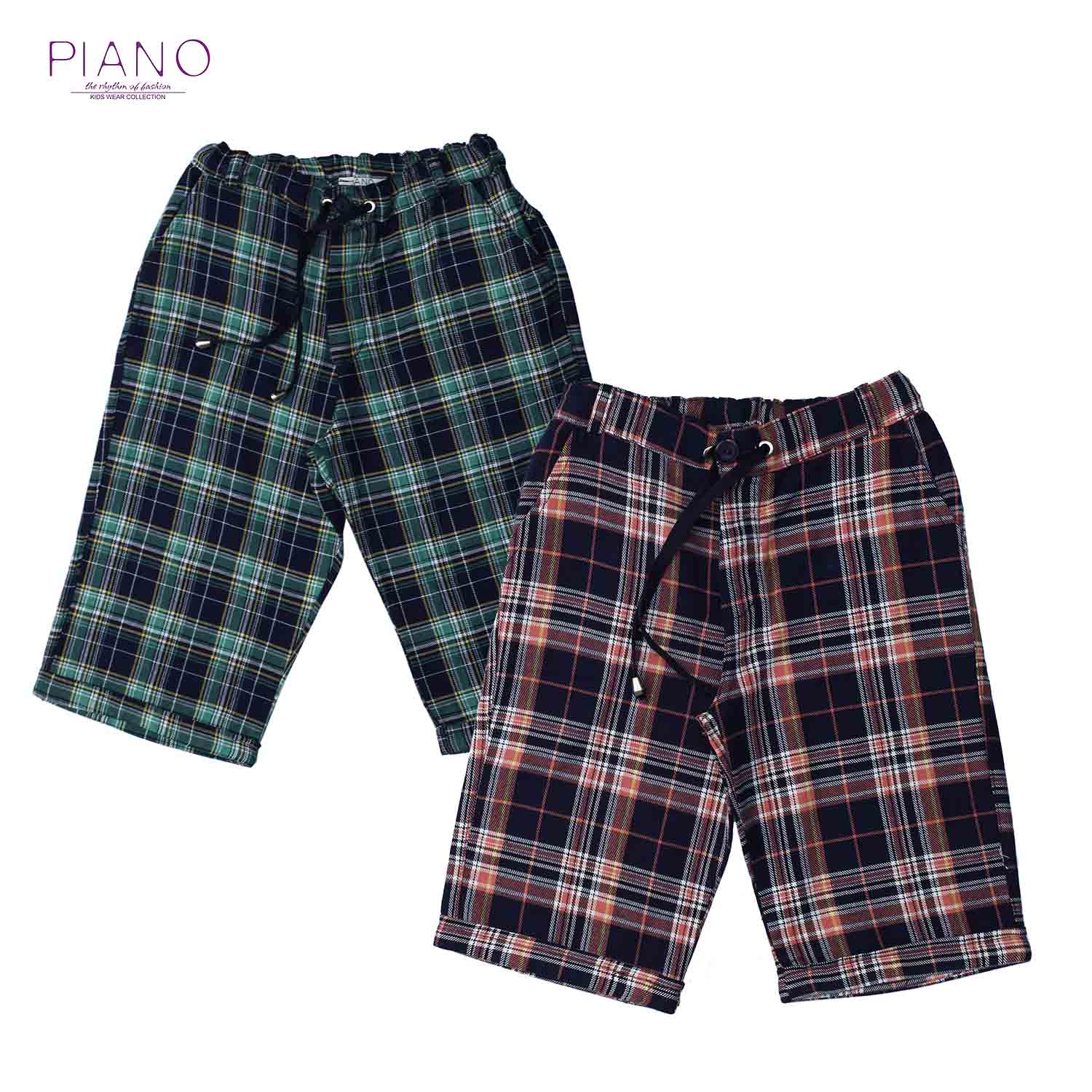 شلوارک نساجی چهارخانه