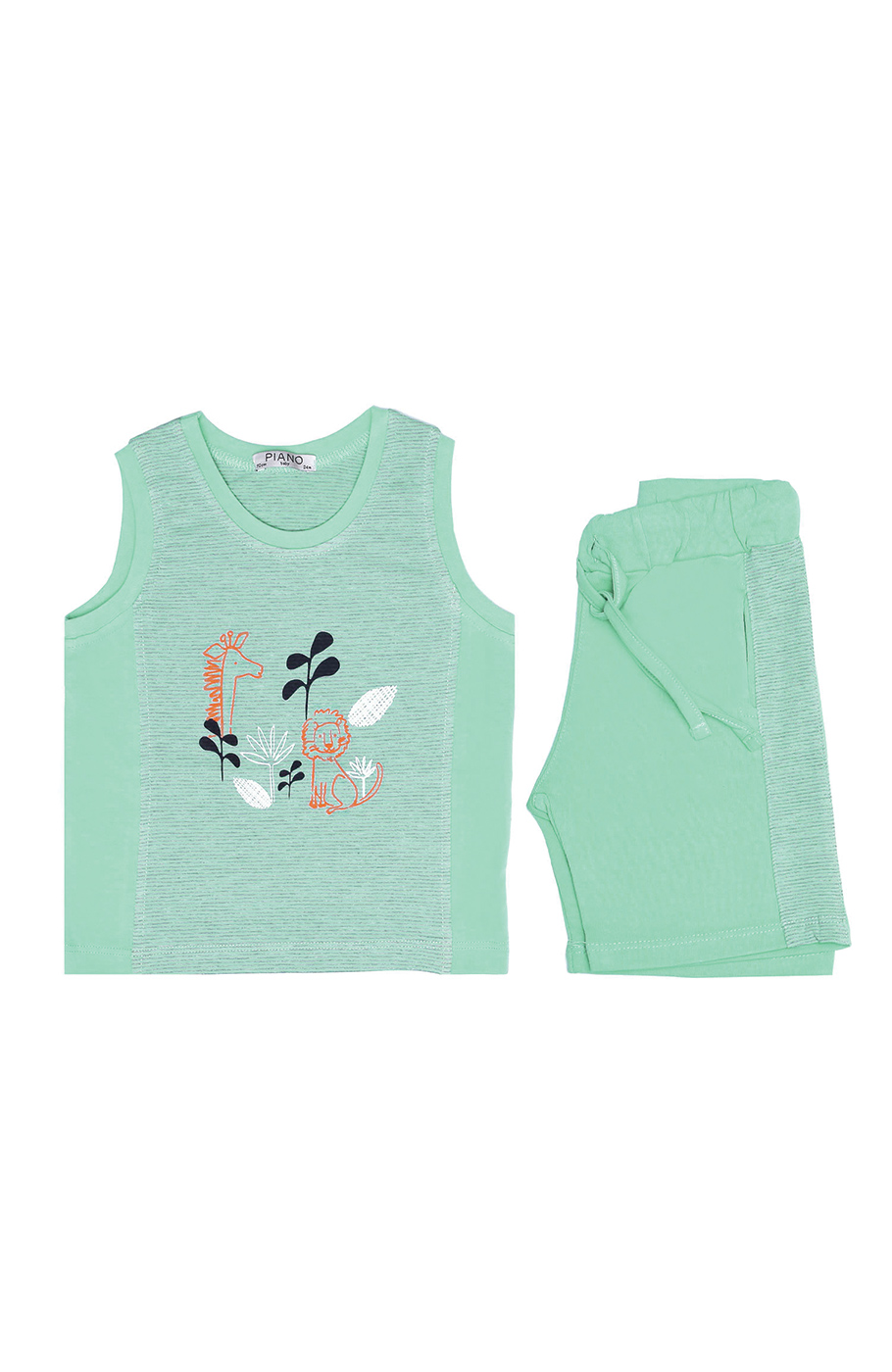 تاپ و شلوارک راه راه