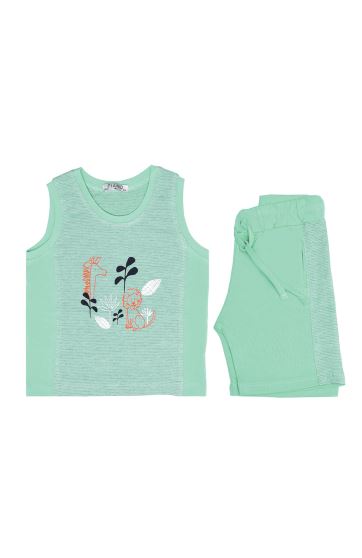 تاپ و شلوارک راه راه