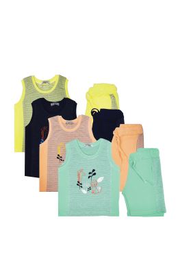 تاپ و شلوارک راه راه