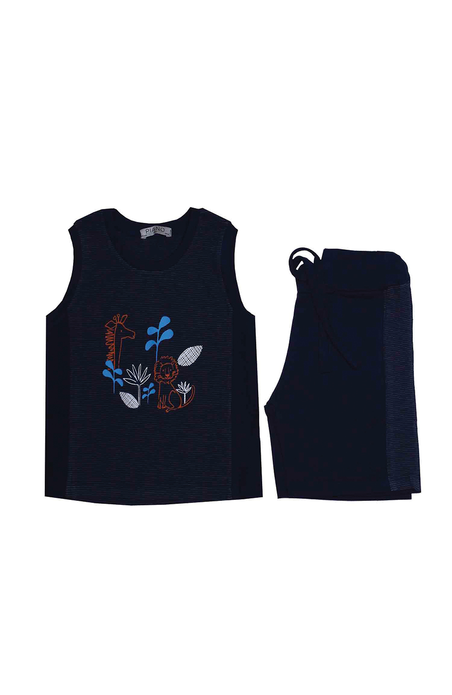 تاپ و شلوارک راه راه