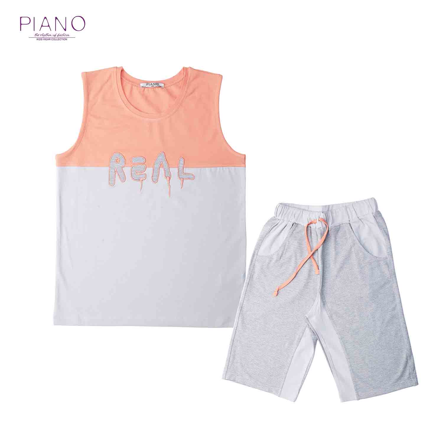 تاپ برش دار و شلوارک راه راه