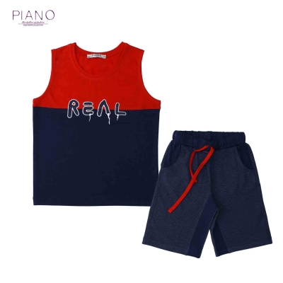 تاپ برش دار و شلوارک راه راه