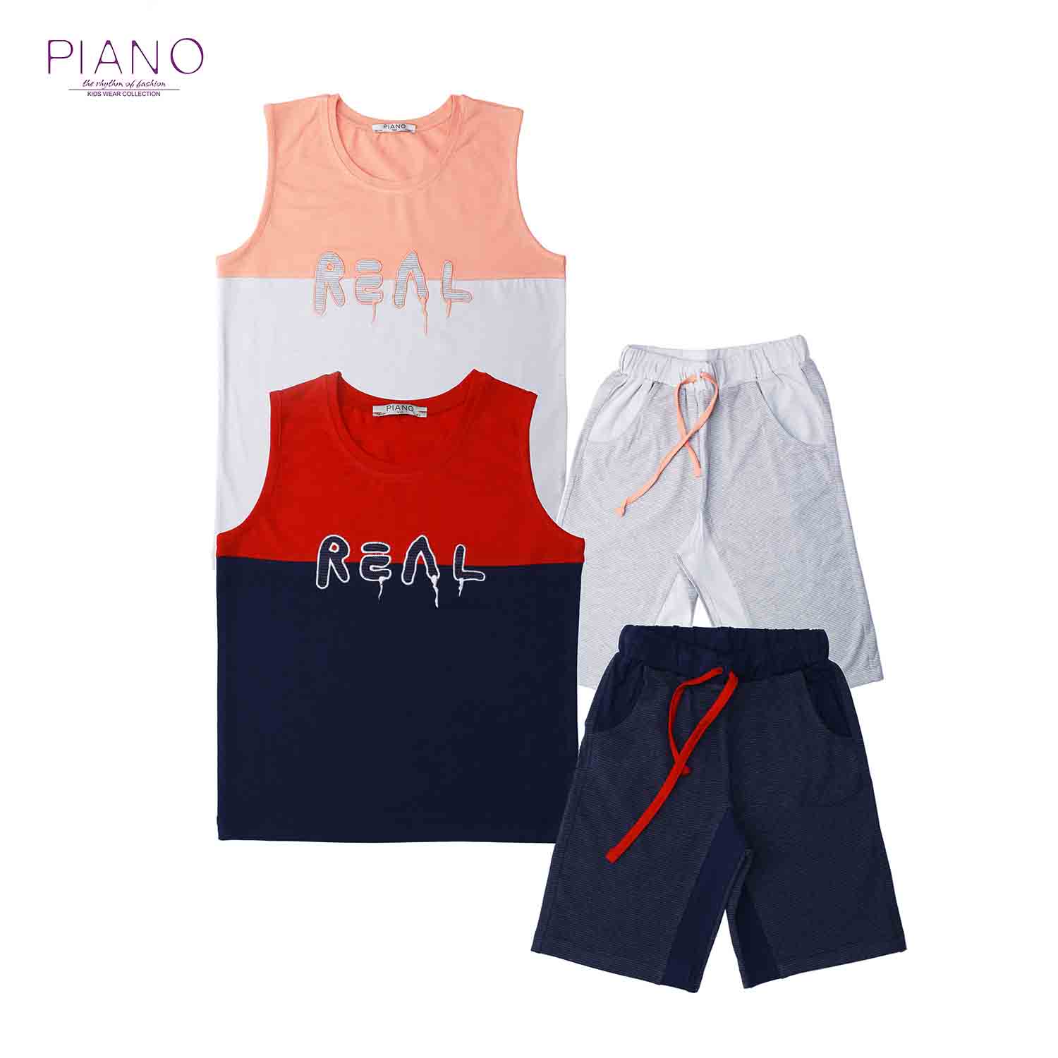 تاپ برش دار و شلوارک راه راه