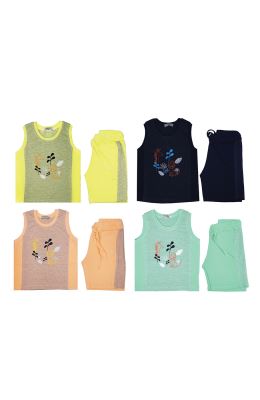 تاپ و شلوارک راه راه