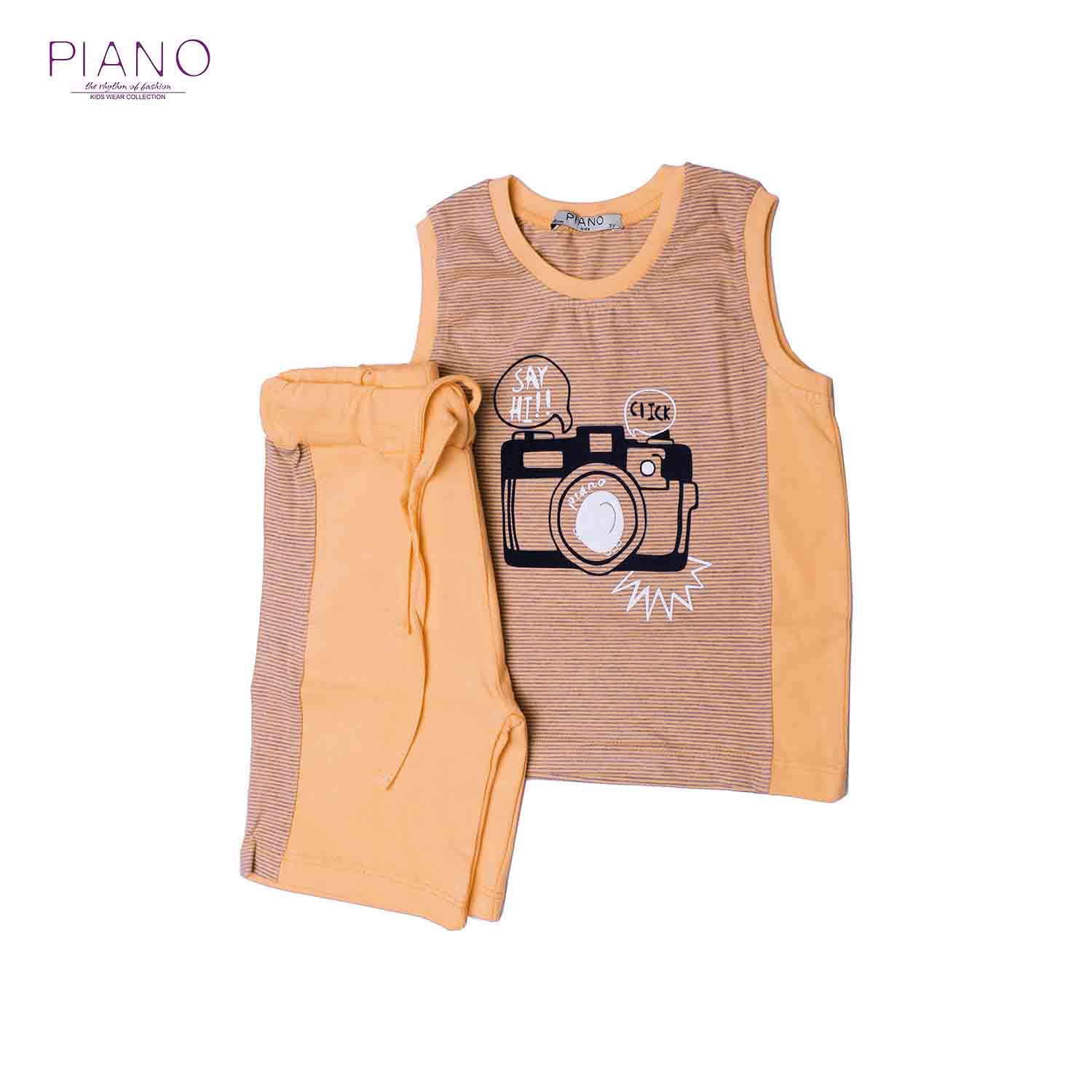 تاپ و شلوارک راه راه