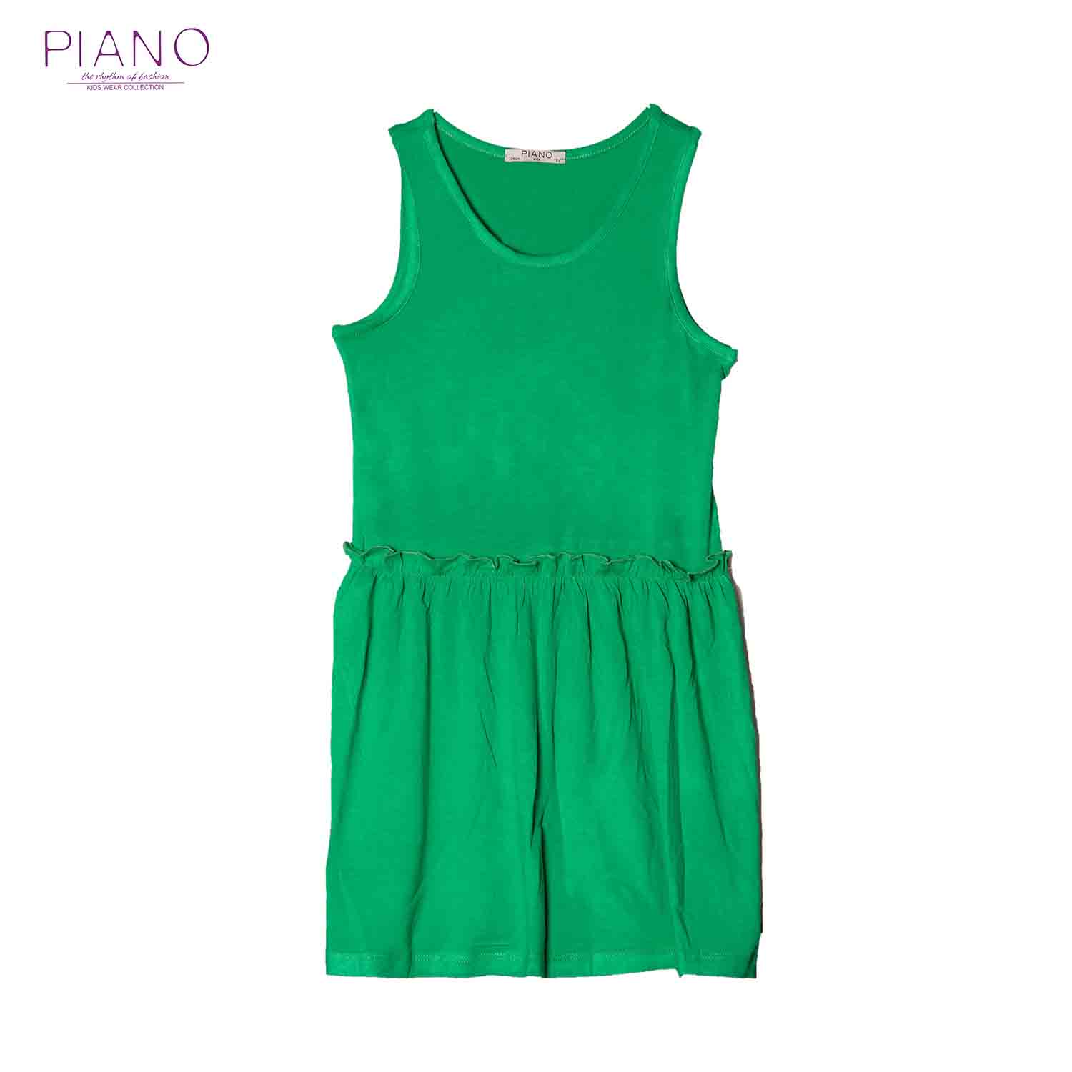 پیراهن آستین حلقه ای ویسکوز دخترانه