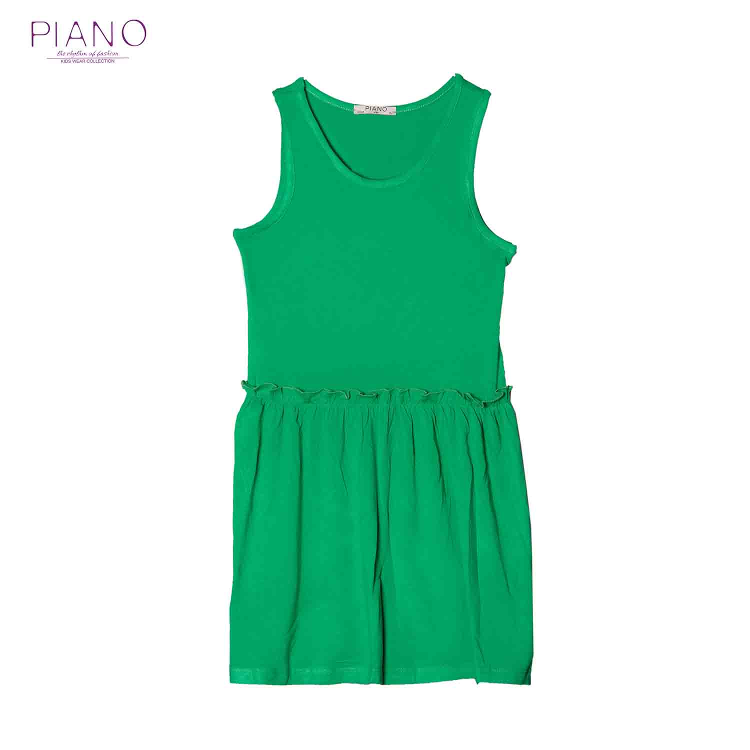 پیراهن آستین حلقه ای ویسکوز دخترانه