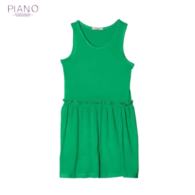 پیراهن آستین حلقه ای ویسکوز دخترانه