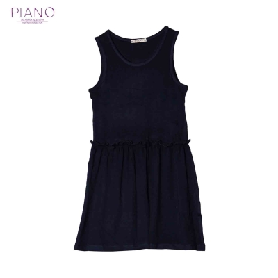 پیراهن آستین حلقه ای ویسکوز دخترانه