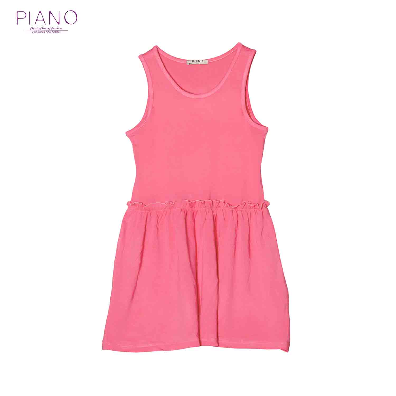 پیراهن آستین حلقه ای ویسکوز دخترانه