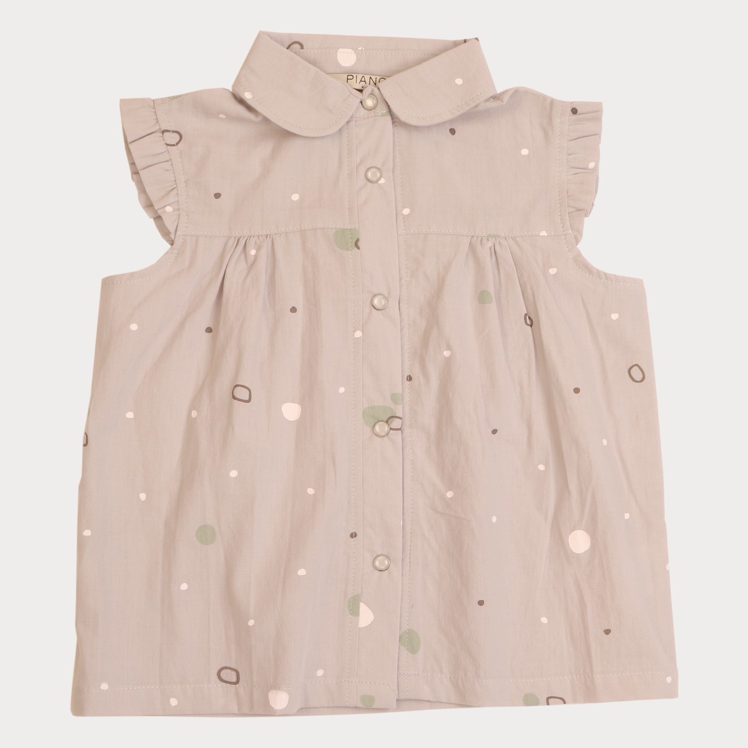 شومیز حلقه ای کتان نازک دخترانه