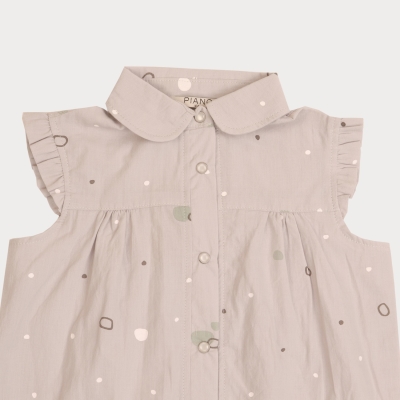 شومیز حلقه ای کتان نازک دخترانه