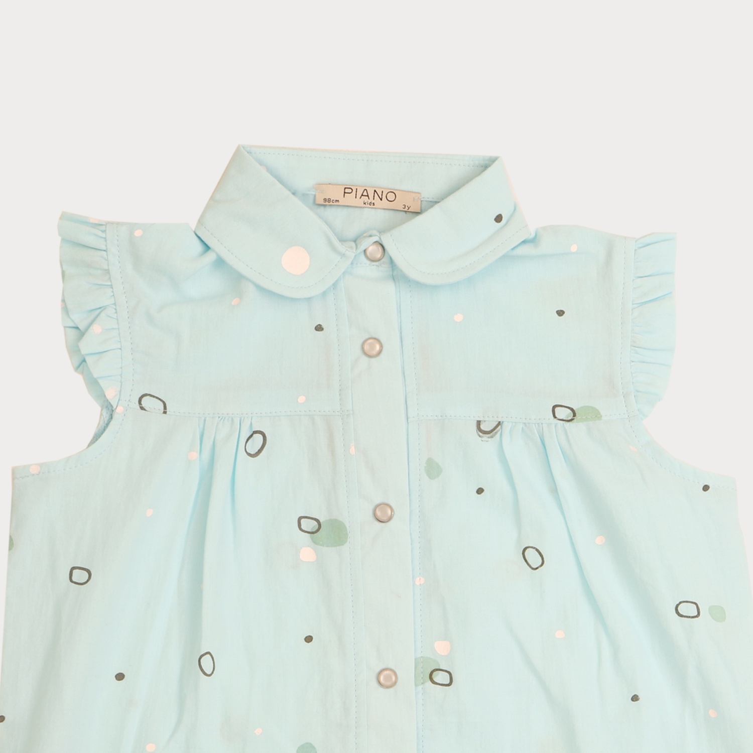 شومیز حلقه ای کتان نازک دخترانه