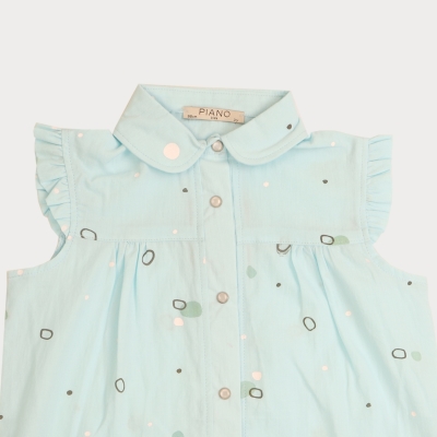 شومیز حلقه ای کتان نازک دخترانه