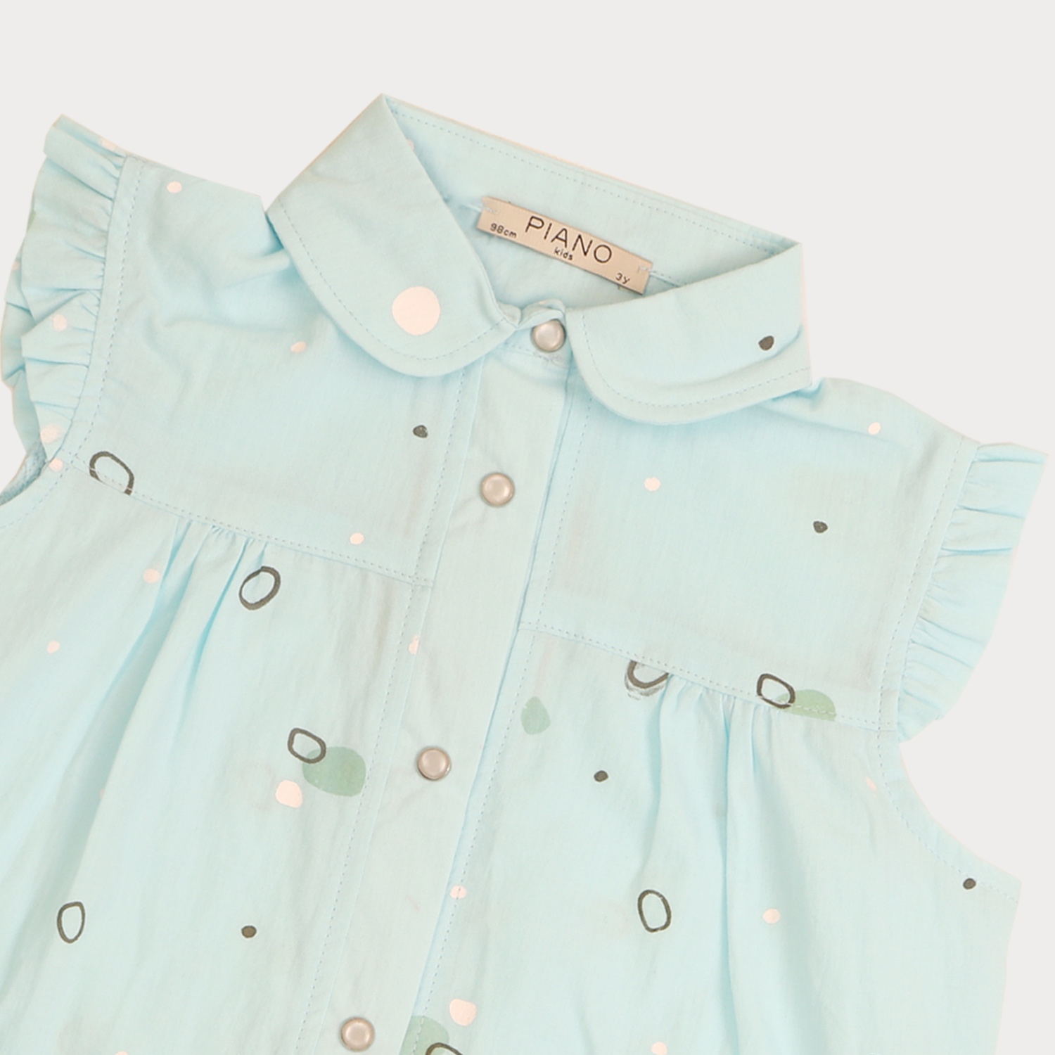 شومیز حلقه ای کتان نازک دخترانه