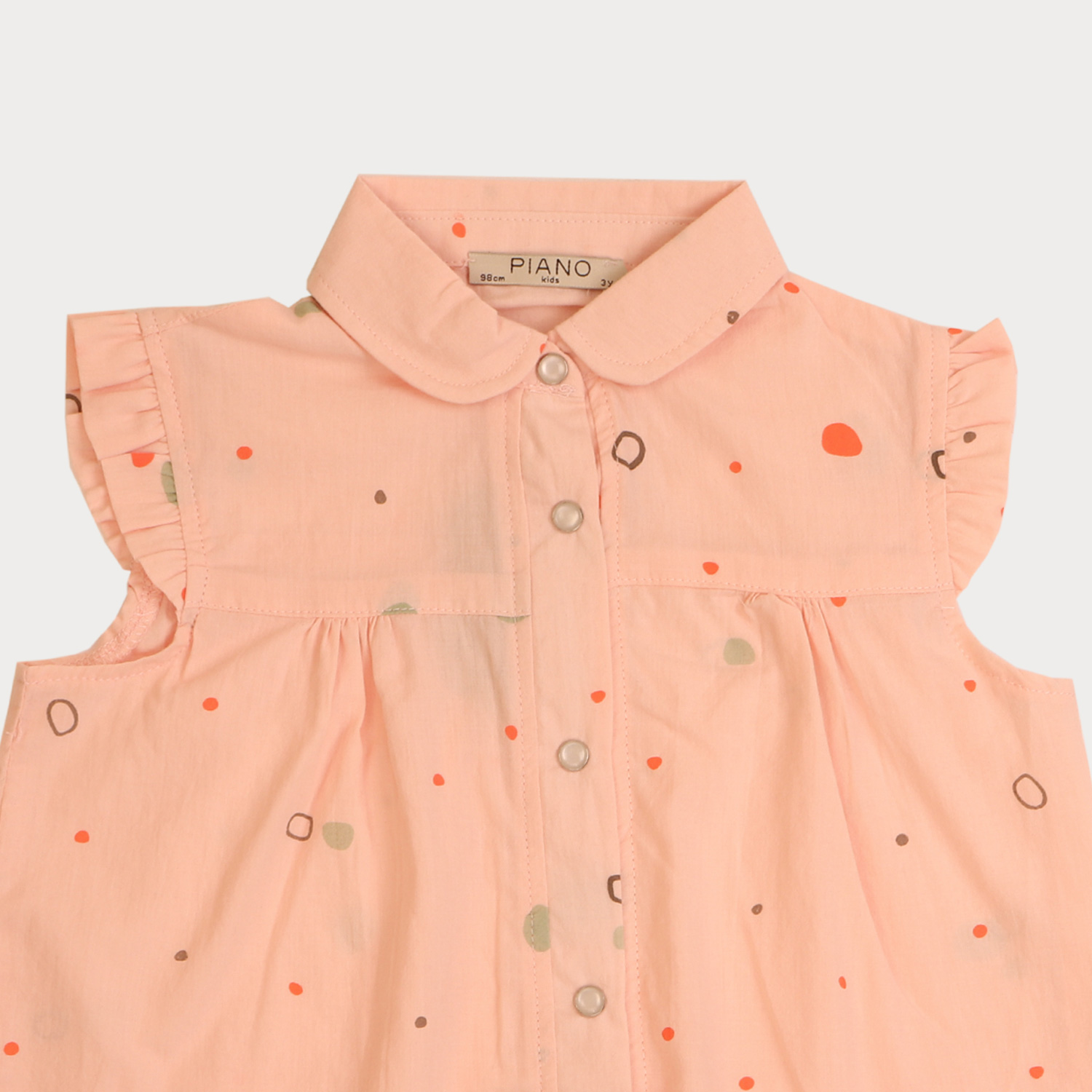 شومیز حلقه ای کتان نازک دخترانه