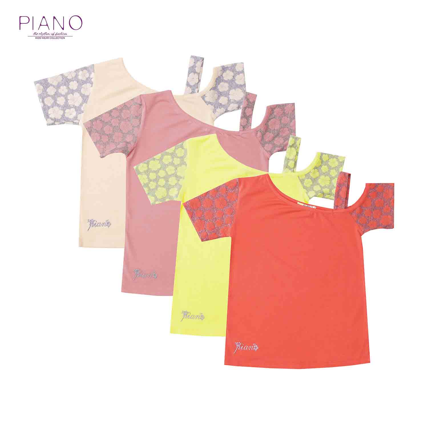 تیشرت یکرولایکرا و ژاکارد دخترانه