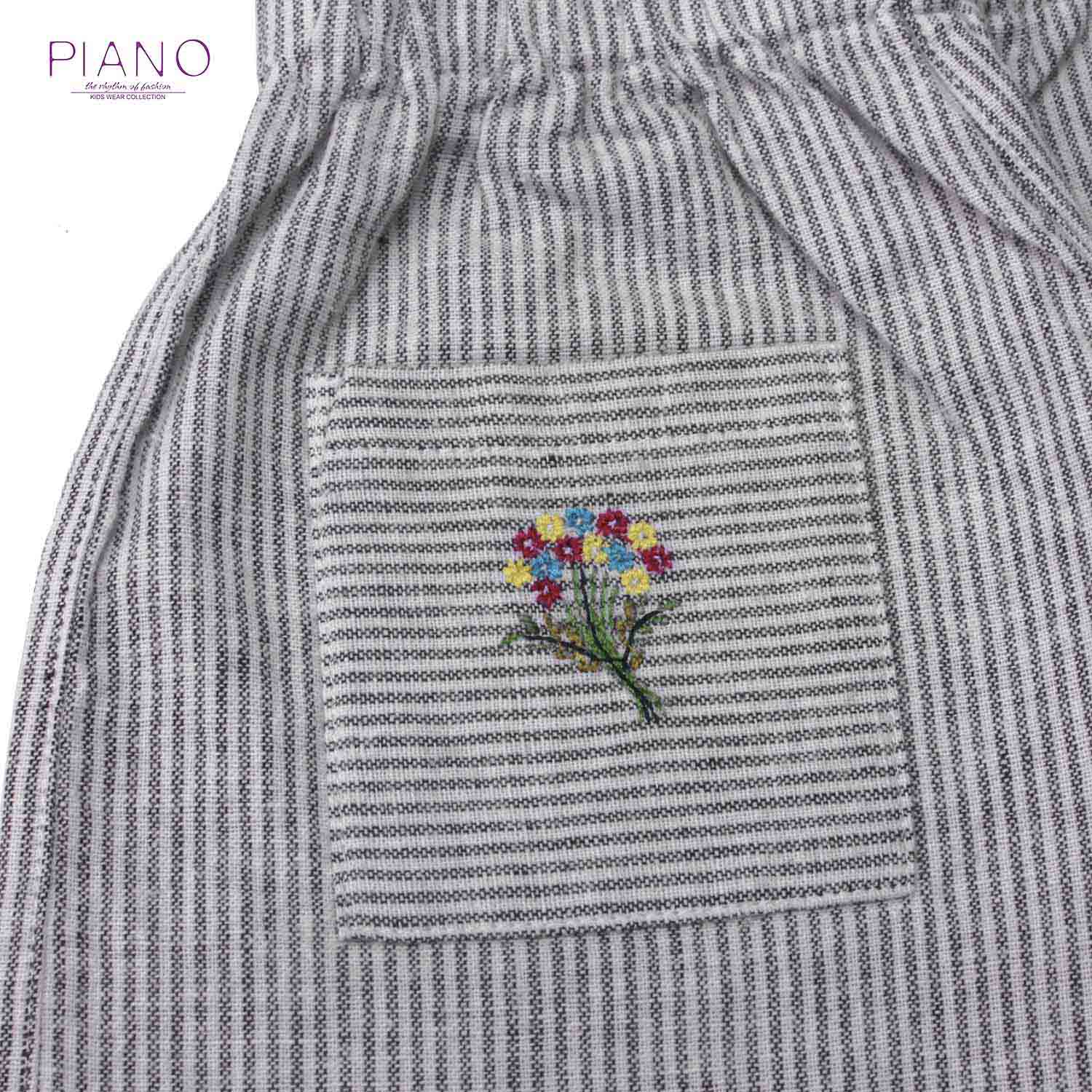 شلوارک نساجی راه راه دخترانه (ست با کد 1447)