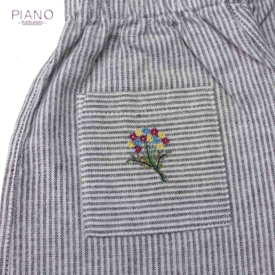 شلوارک نساجی راه راه دخترانه (ست با کد 1447)