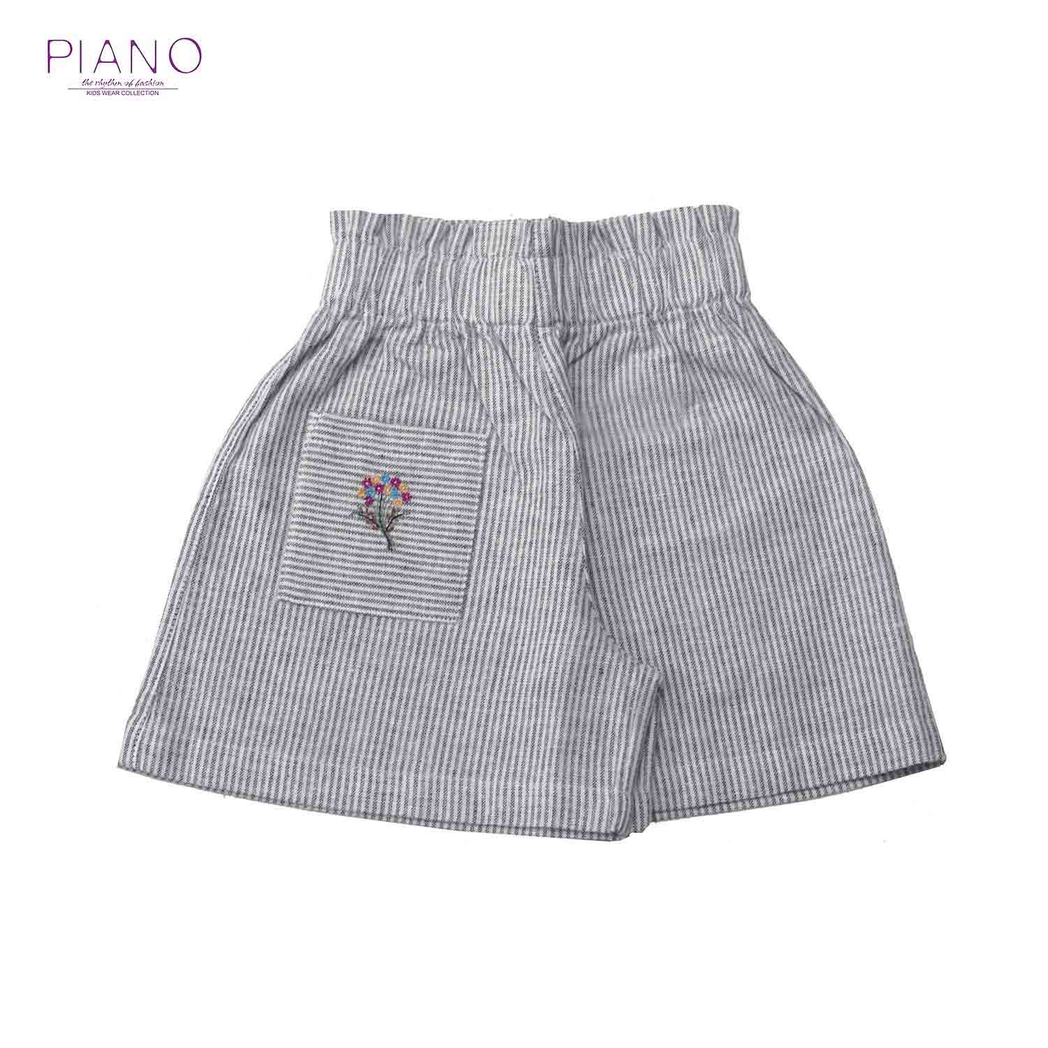 شلوارک نساجی راه راه دخترانه (ست با کد 1448)