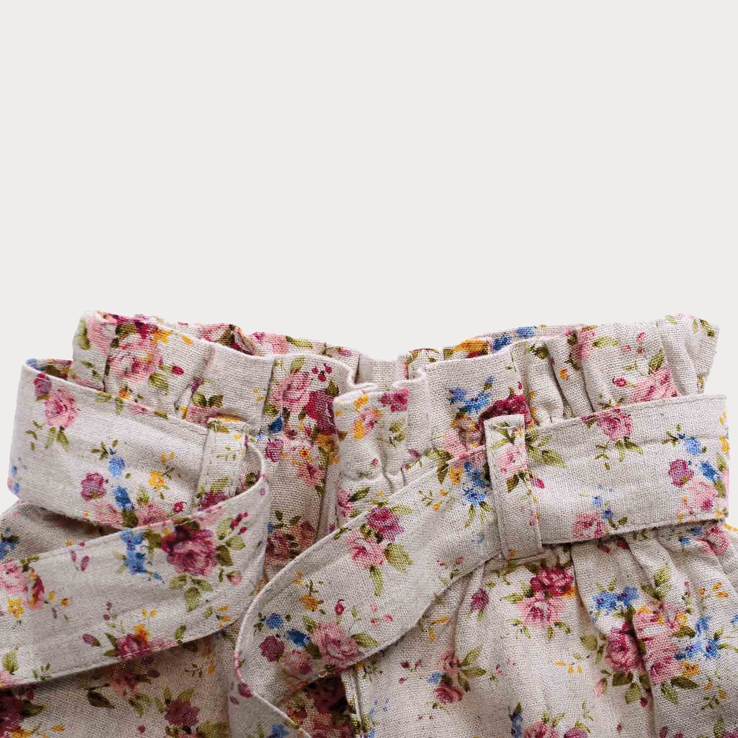 شلوارک نساجی گلدار