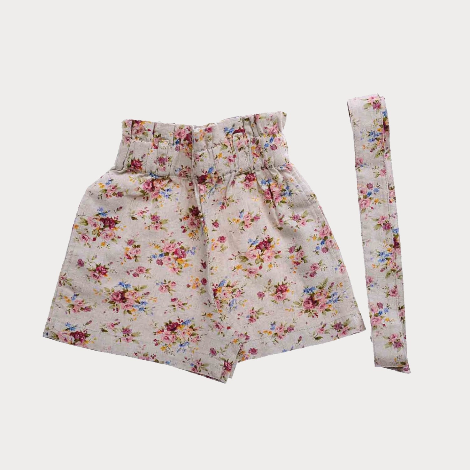 شلوارک نساجی گلدار