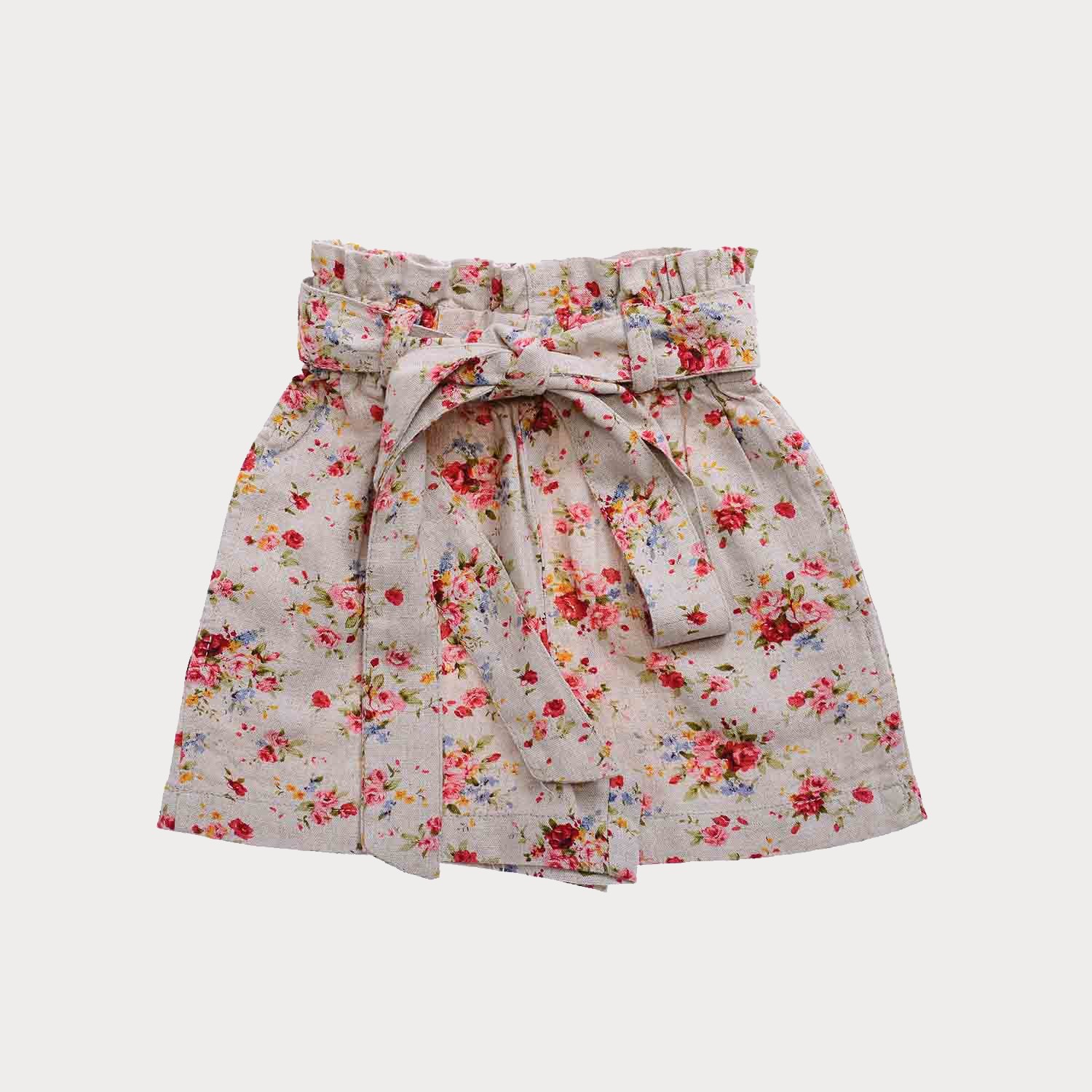 شلوارک نساجی گلدار