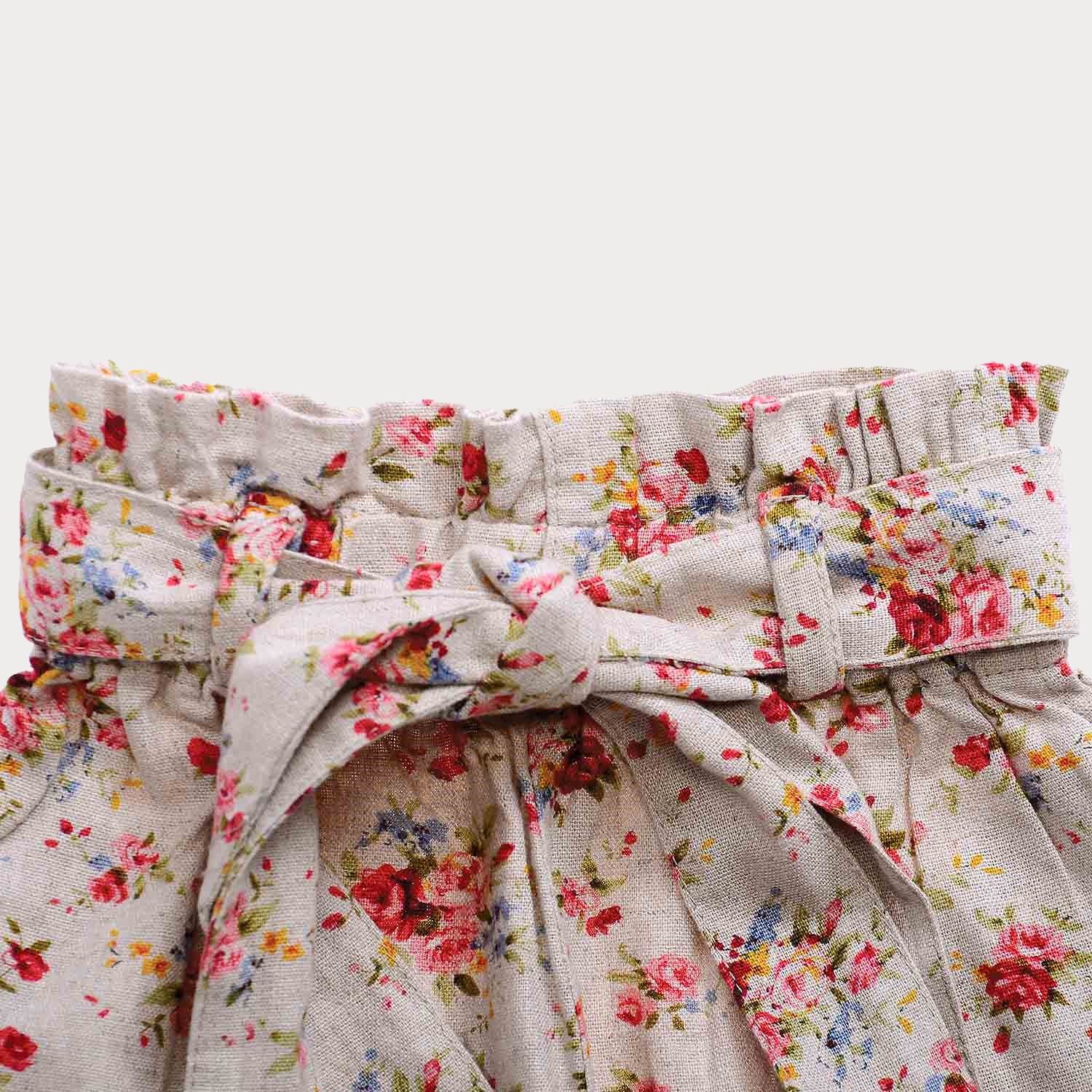 شلوارک نساجی گلدار