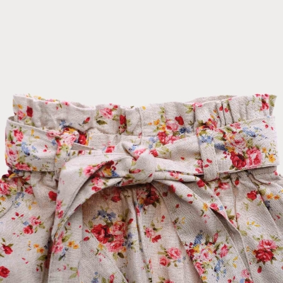 شلوارک نساجی گلدار