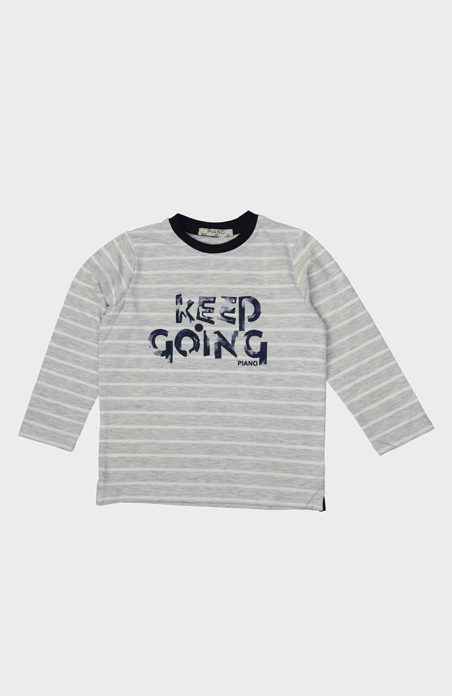 بلوز یکرو لایکرا ملانژ رنگی راه راه