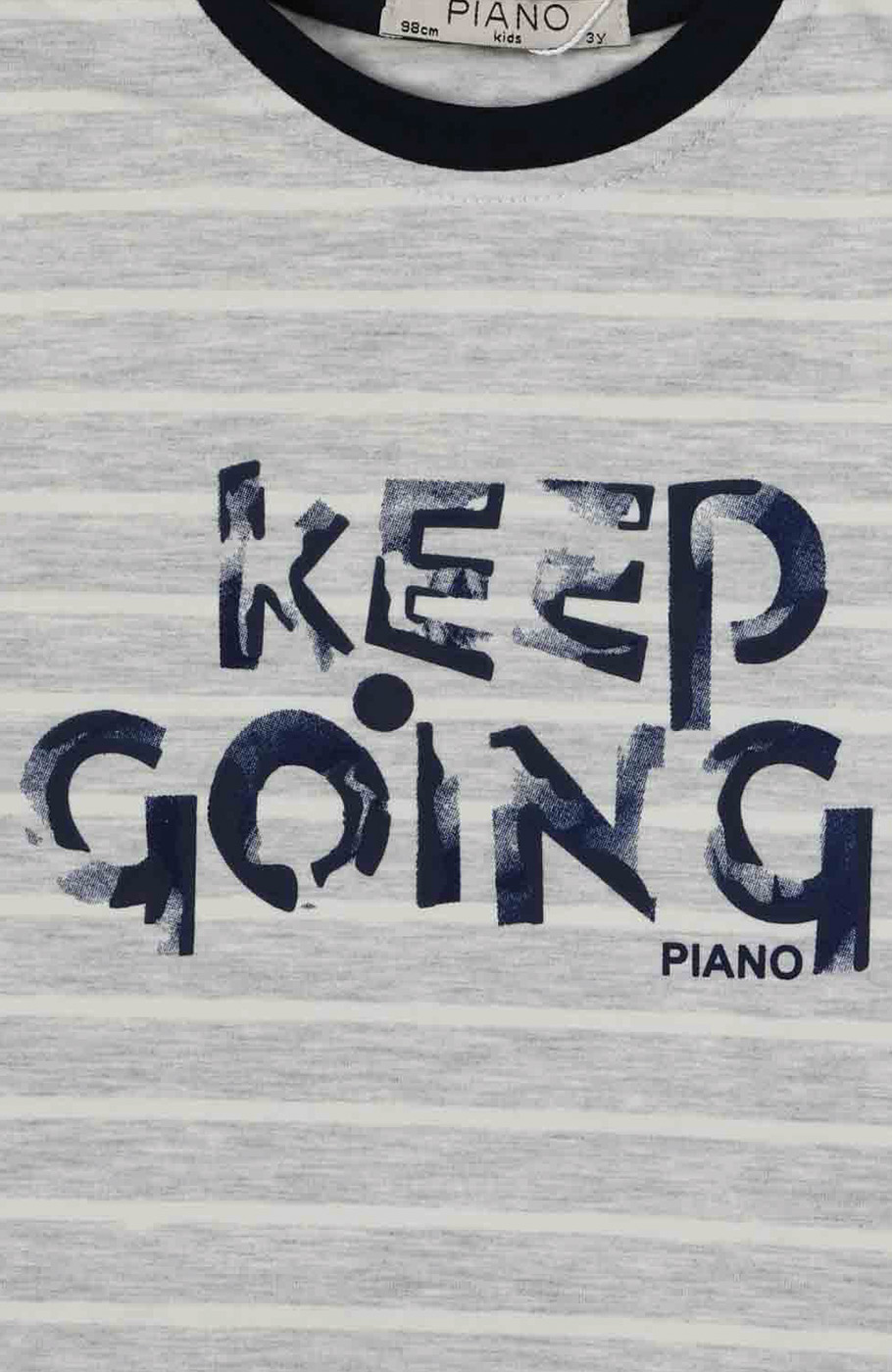 بلوز یکرو لایکرا ملانژ رنگی راه راه