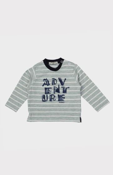 بلوز یکرو لایکرا ملانژ رنگی راه راه