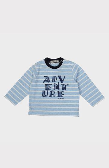 بلوز یکرو لایکرا ملانژ رنگی راه راه