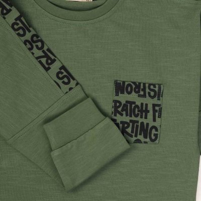 بلوز دورس لایکرا اسلپ آستین افتاده جیب دار