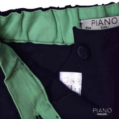 شلوارک کتان پیلی دار دخترانه