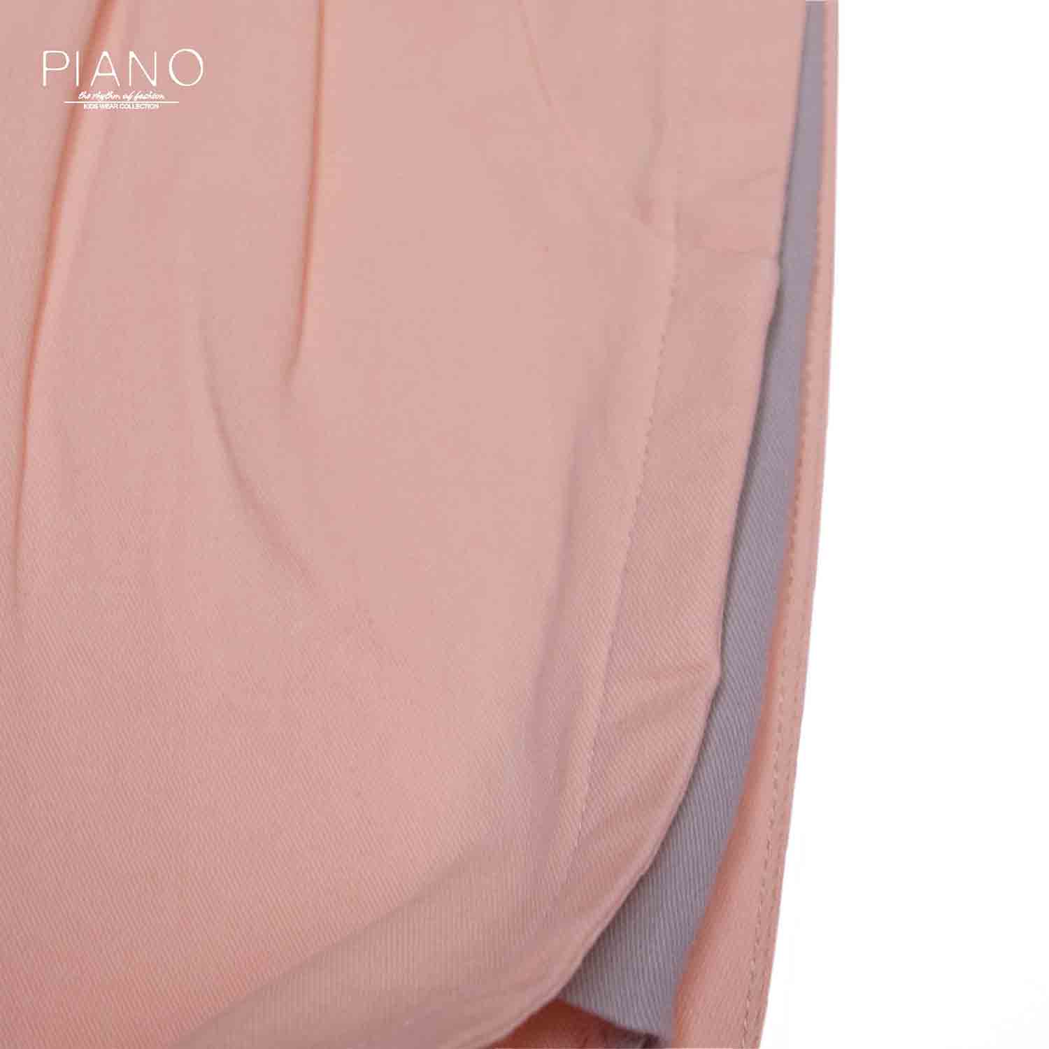 شلوارک کتان پیلی دار دخترانه