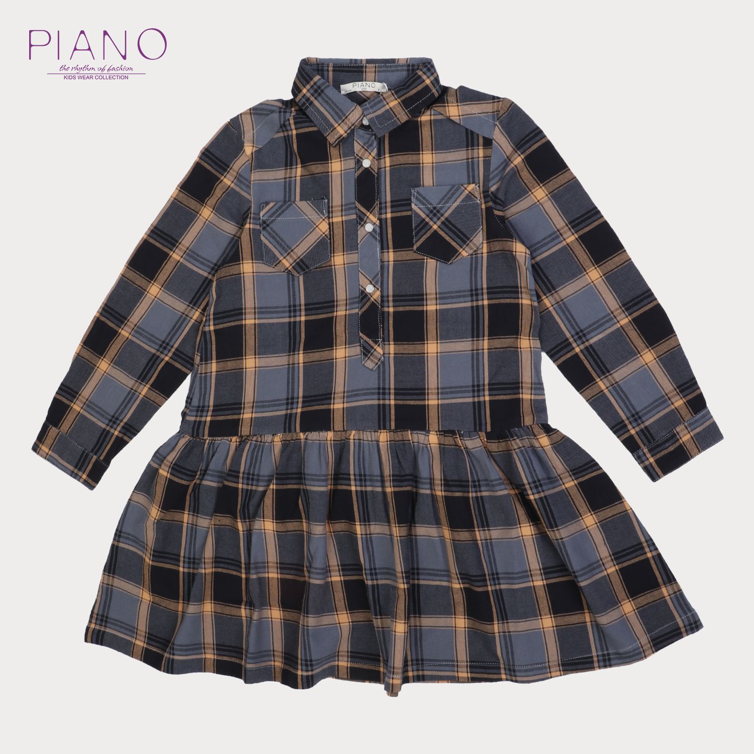 پیراهن نساجی چهارخانه درشت