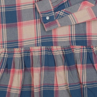 پیراهن نساجی چهارخانه درشت