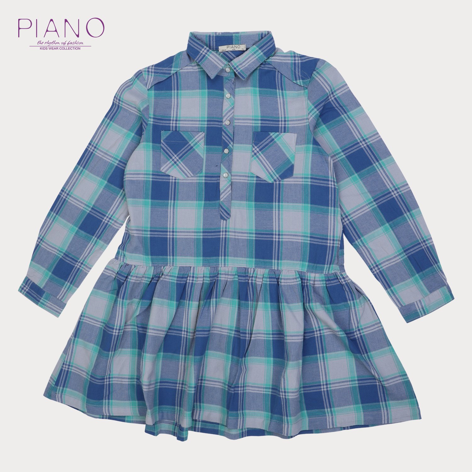 پیراهن نساجی چهارخانه درشت