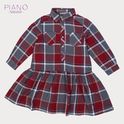 پیراهن نساجی چهارخانه درشت