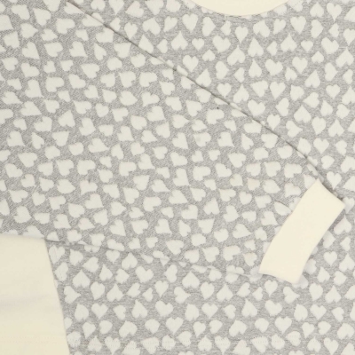 بلوز نیم تنه ژاکارد قلبی (ست با کد 1687)