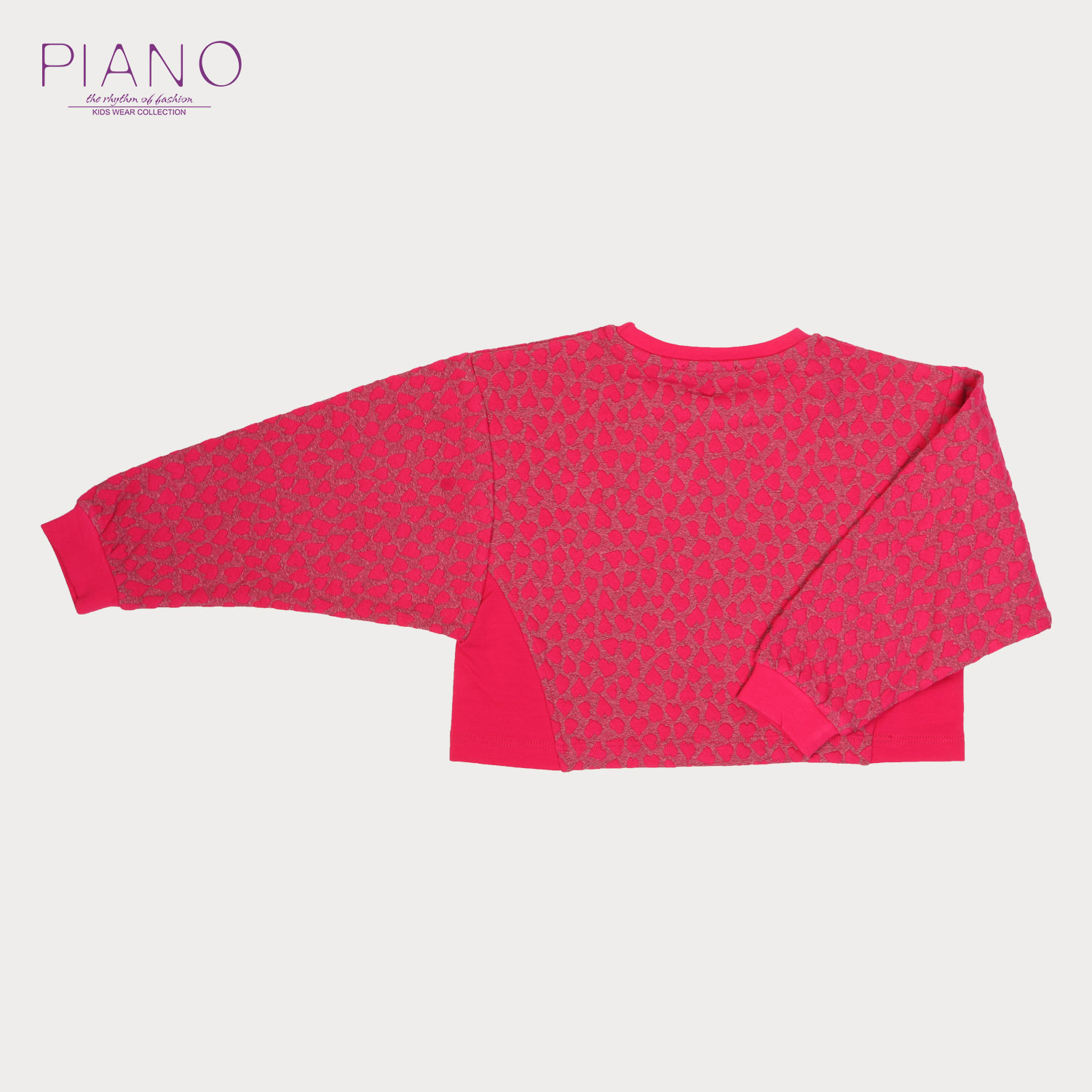 بلوز نیم تنه ژاکارد قلبی (ست با کد 1687)