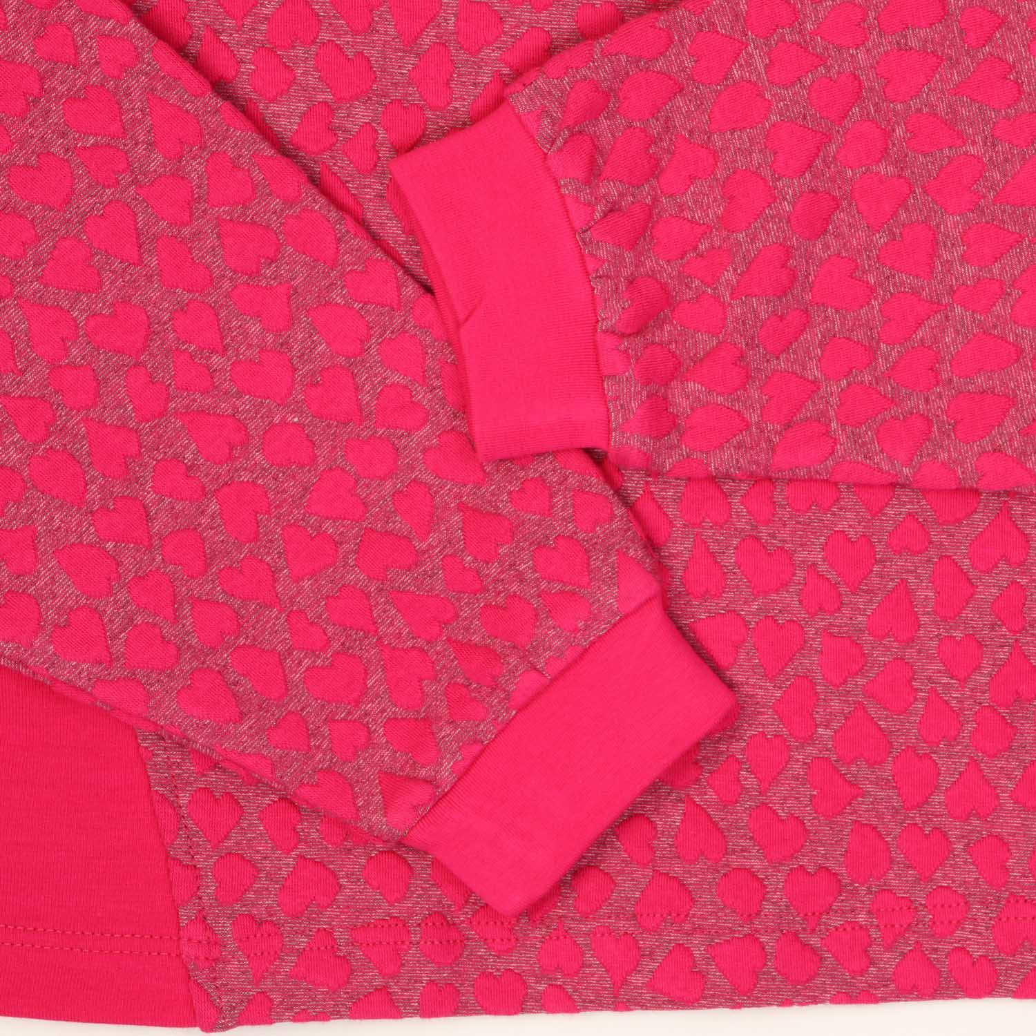 بلوز نیم تنه ژاکارد قلبی (ست با کد 1688)