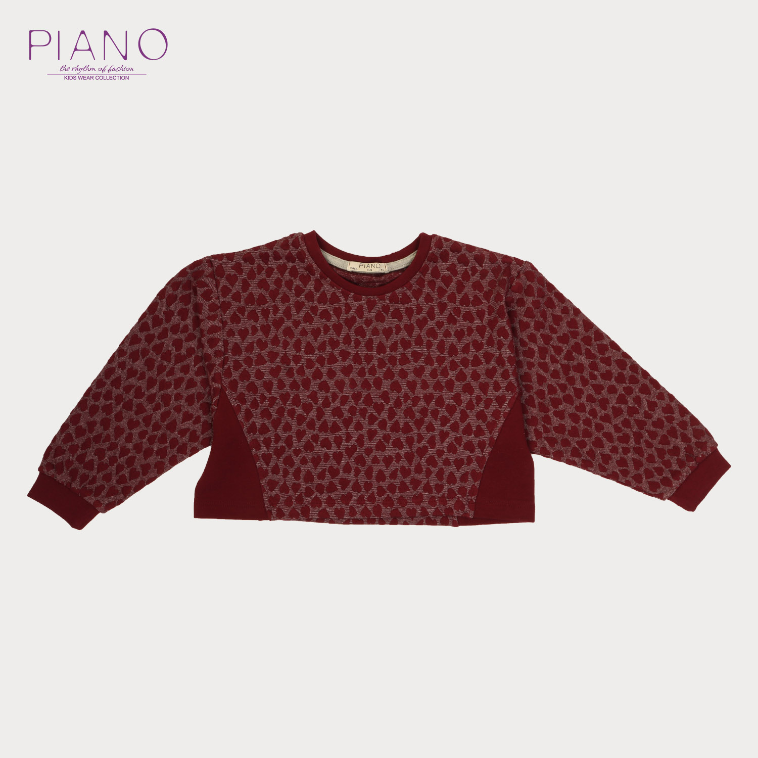 بلوز نیم تنه ژاکارد قلبی (ست با کد 1687)