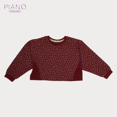 بلوز نیم تنه ژاکارد قلبی (ست با کد 1687)