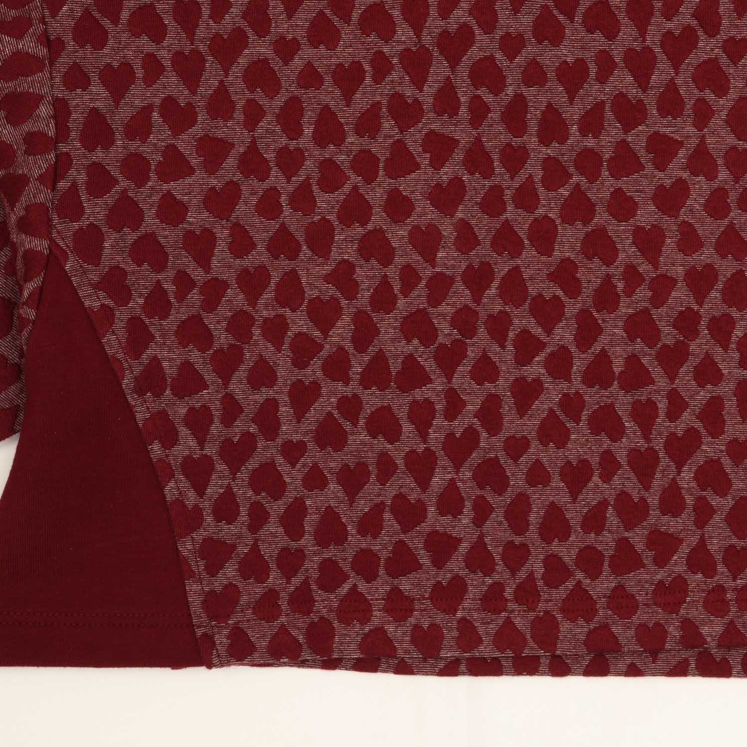 بلوز نیم تنه ژاکارد قلبی (ست با کد 1687)